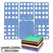 Clothes Folder Organiser T Shirt Laundry Fold Adult Magic Blue Clothing Board