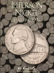 STARTING 1996 JEFFERSON NICKEL COIN FOLDER H. E. HARRIS / WHITMAN - BRAND NEW