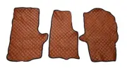 Brown Eco Leather Floor Mats Covers for Volkswagen Crafter II 2016+ RightHDrive