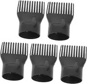 5pcs Hair Dryer with Comb Hair Diffuser Home Diffusers Blow Dryer Hair Dryer Nozzle Universal Hair Dryer Brush Clear Hair Dryer Diffuser Hair Dryer Curler Comb Black Pa(nylon)