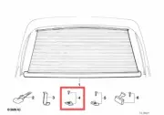 BMW E30E28E34 - REAR SUN SHADE ROOF HOOK - OEM: 82 12 9 413 178
