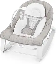 Ingenuity Keep Cozy 3-in-1 Grow with Me Vibrating Baby Bouncer Seat & Infant to Toddler Rocker, Vibrations & Toy Bar, 0-30 Months Up to 40 lbs (Linden)