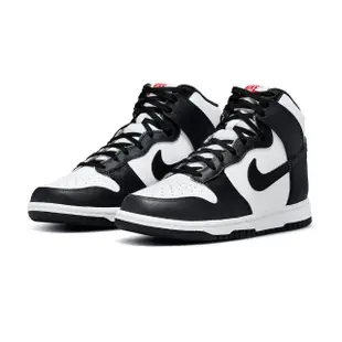 【NIKE 耐吉】Dunk High Panda 女鞋 黑白色 紅LOGO 熊貓 高筒 休閒鞋 DD1869-103