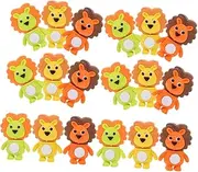 TOGEVAL 32pcs Kawaii Animal Pencil Erasers Cute Lion Design Mini Erasers for School Supplies Classroom Rewards Party Favors Educational Tool Collectible Fun