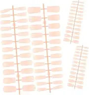 FRCOLOR Diy Nail Art Kit Pcs Fake Nails Full Cover French Tip Suitable for Different Sizes