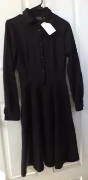 Pepe Runa Black Women's Dress Made in Poland Size XS