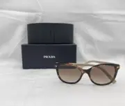 Prada Womens Round Gradient Lens Acetate Sunglasses SPR22Z Caramel Tortoise