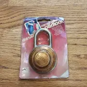 Vintage Homecraft Travco Combination Padlock New In Package 1986 Coats & Clark