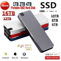 在飛比找樂天市場購物網優惠-24小時出貨 移動SD硬盤Type-USB 2TB 4TB 