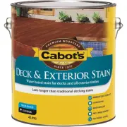 Cabot's 4L Jarrah Water Based Deck And Exterior Timber Stain