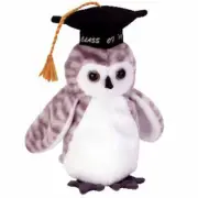 ty beanie baby *WISER* 1999 graduation owl new with tags