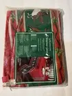 Vitt Christmas Geese Red Holiday Tablecloth 60” X 85” Oval Fallani & Cohn USA