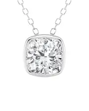14K 1.50 ct. tw. Lab-Grown Diamond Solitaire Pendant Necklace