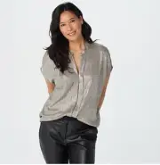 Bishop + Young Metallic Blake Blouse Gold XL - A375277