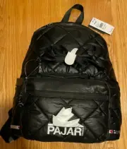 NEW PAJAR CANADA BACKPACK QUILTED 2 IN 1 CROSSBODY BLACK WATERPROOF