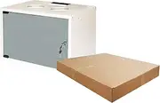 LINK LK1907U40E Rack Cabinet 19" DISASSEMBLED 6 Wall Unit (A) 370 X (L) 540 X (D) 400 MM Grey Glass Door