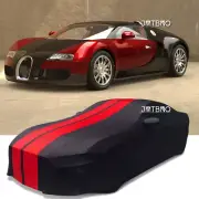 For Bugatti Veyron Satin Stretch Indoor Car Cover Dust Proof Protect Red Line US (for: Bugatti)