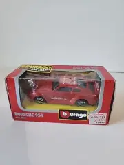 Burago 1/43 Scale #4161 Porsche 959 Racing Boxed - Vintage Diecast