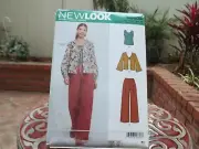 New Look Ladies Top/Jacket & Pants Pattern 6608 Uncut Sizes 8-20