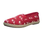FOCO NCAA Women's Nebraska Cornhuskers Espadrille Canvas Slip On Shoe