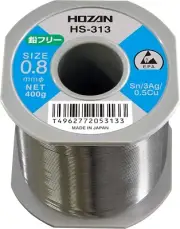 HOZAN LEAD FREE SOLDER (0.8mm/400g) HS-313