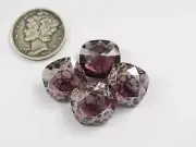Amethyst Silver Patina UNF (12mm) Swarovski 4470 Cushion Cut Stone