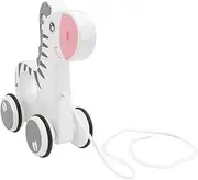 Cartoon Wooden Animal Tractor Pull Along Car Toy Boys and Girls Toy Trailer Safe Wooden