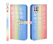 For Huawei P40 Lite Cover Wallet - Blue