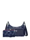 Baggallini Women's Out and About Bagg with RFID Phone Wristlet - Indigo Floral