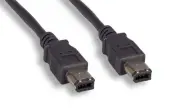 15FT Firewire 400 6Pin Male to Male IEEE-1394a iLINK Cable Cord PC Mac Black 6P