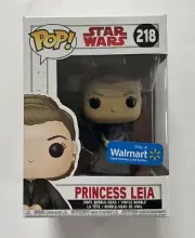Funko Pop! Star Wars Princess Leia #218 Walmart Exclusive With Soft Protector
