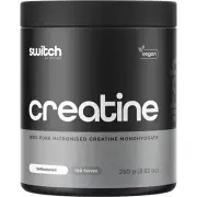 New Switch Nutrition Creatine Unflavoured 250g 100% Pure Creatine Monohydrate