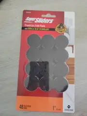 Super Sliders 1" Round Self Stick Felt Furniture Pads gorilla glue tech