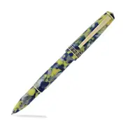 Laban Grecian Blue and Yellow Marbled Pen - Rollerball - NEW - LRN-R9892-SUM