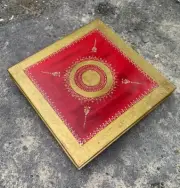 Beautifully Painted Wooden Chowki decorative Home Decor Table Top Bench Stool