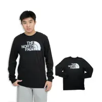 在飛比找momo購物網優惠-【The North Face】北臉 長T 反光Logo T