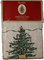 Spode - Tablecloth, Holiday Kitchen Accessories, Holiday Home Decor (Spode Christmas Tree Collection, 60" x 120")