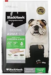 Black Hawk Adult All Breed Chicken and Rice Dry Dog Food 10 Kg