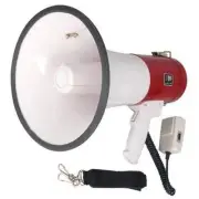 Rechargeable 50 Watt Loud Megaphone with Siren Bullhorn Speaker Outdoor