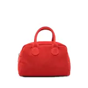 [Margesherwood] Margesherwood Top-handle Zip Tote Bag ONE SIZE RED