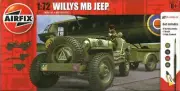 Airfix 1/72 (20mm) Willys Jeep, 75mm Pack Howitzer M1 & Trailer (Starter Kit)