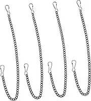 4pcs Advertising Tag Chain Plant Hangers for Hanging Bird Feeders Chain for Purse Hanging Chains for Chalkboards Chain for Hanging Feeders Chain for Hanging Wind Chimes Black Iron