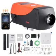 VEVOR Bluetooth App Control Diesel Air Heater, 12V 8KW Diesel Heater with Automatic Altitude Adjustment, Remote Control and LCD, Diesel Parking Heater