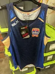 Newcastle Jets Hyundai A-League Adults Training Singlet Top Shirt Size Small