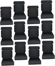 KALLORY Pack Black Cardboard Storage Boxes Packing Shipping Versatile Strong Load-bearing Prevents Damage