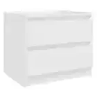 Wooden Bedside Table Drawers Storage Side Shelf Cabinet Bedroom Nightstand White