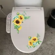 Removable Sunflower Wall Sticker Waterproof Decals Home Toilet Room Decor