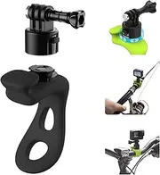 TELESIN°Handlebar Mount Quick Release 360 Flexible Bike Mount Wrap Band Bicycle Motorcycle Roll Bar Tube Stick Pole Mounting Accessories for Go Pro 12 11 10 8 Insta360 X5 DJI Action 4 Pocket 3 etc