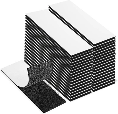 36 Pack Hook Loop Tape, 1" x 4" Strong Tape Double Sided Adhesive Sticky