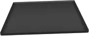 Perfk Silicone Fridge Floor Mat Large Drip Tray 60cmx60cm Spill Prevent Mini Fridge Drip Pan High Raised Edge for Indoor Gardening, Black
